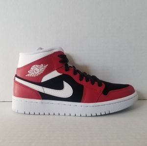 Nike Air Jordan 1 Mid SE Gym Red Black Women's 7.5